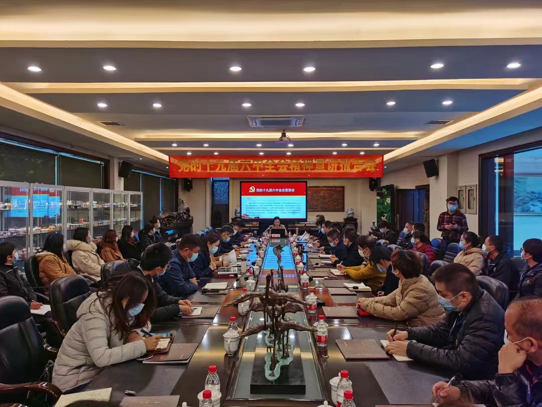 杭州市科技局周扬书记赴必赢亚洲股份调研并宣讲党的十九届六中全会精神_必赢亚洲